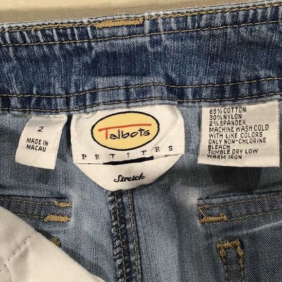Jeans, Talbots Womens Capri Jeans, Size 2P, Blue. - Picture 6 of 6
